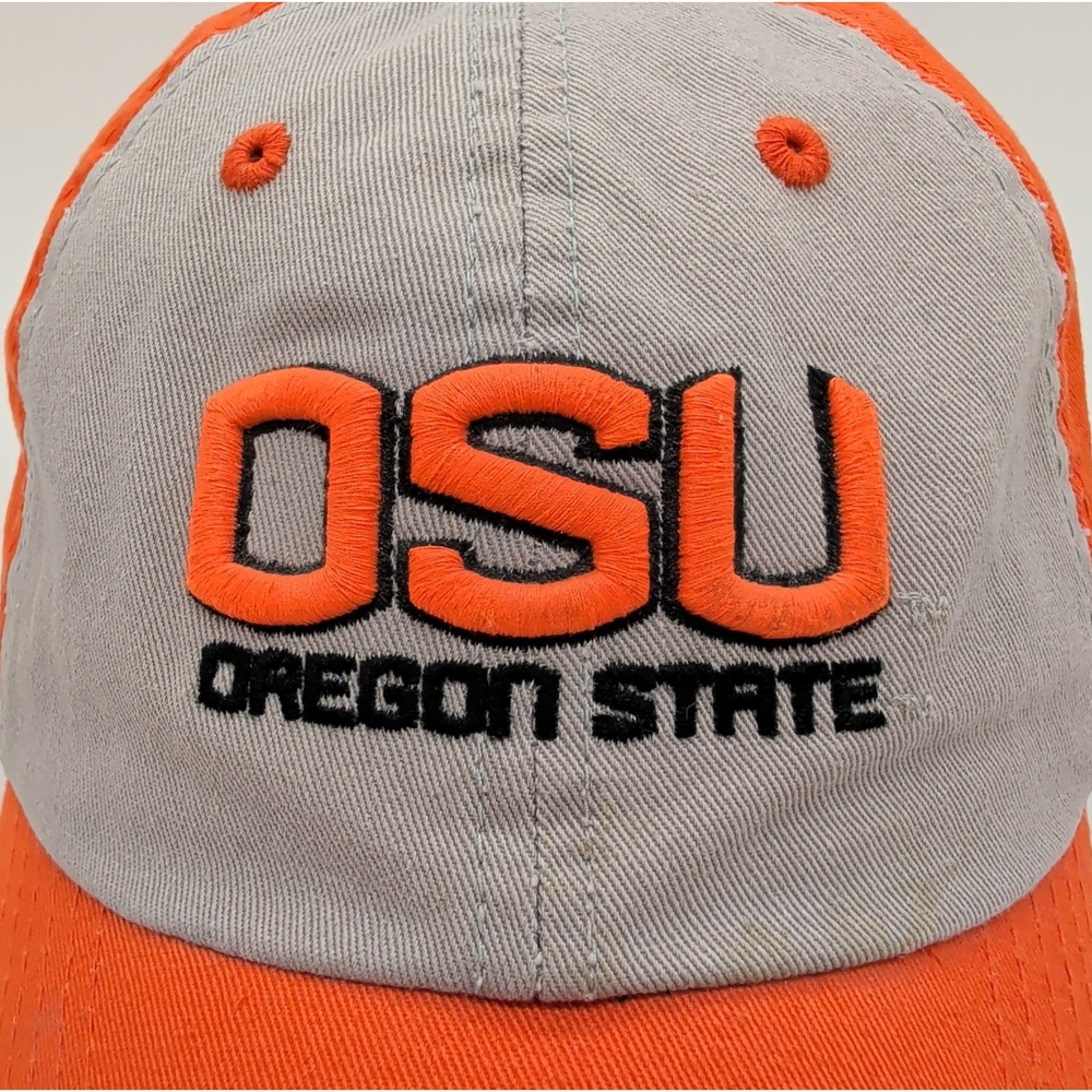 Oregon State Beavers Hat OSU Strapback Orange Tan Embroidered Cap College EUC